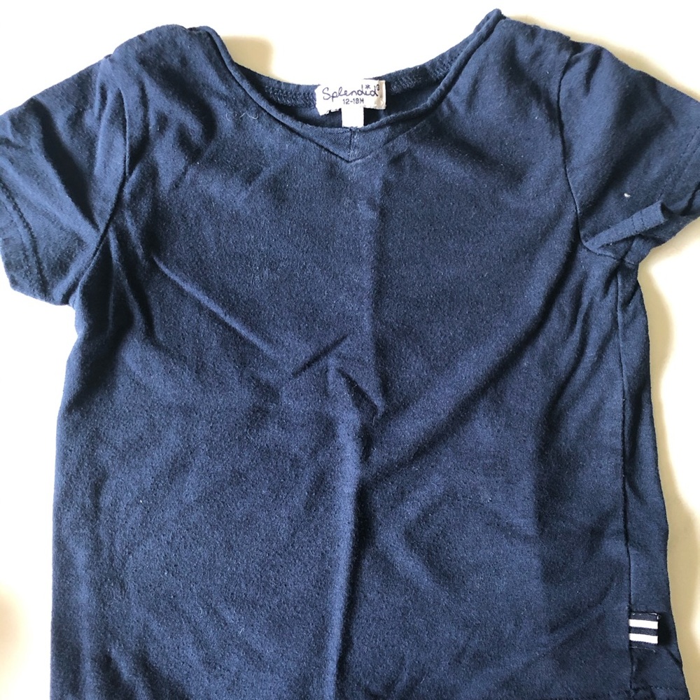 Splendid Navy V neck tee